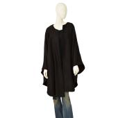 Murek fashion Black One Size Relaxed Cape Cardi Cardigan