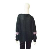 Zadig & Voltaire Vicky Mo Green Mohair Wool Knit Sweater Oversize Top size M