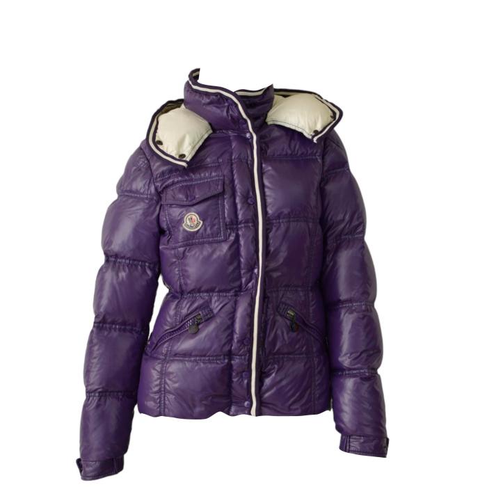 MONCLER Quincy Giubbotto purple puffer lightweight down feather jacket size 2