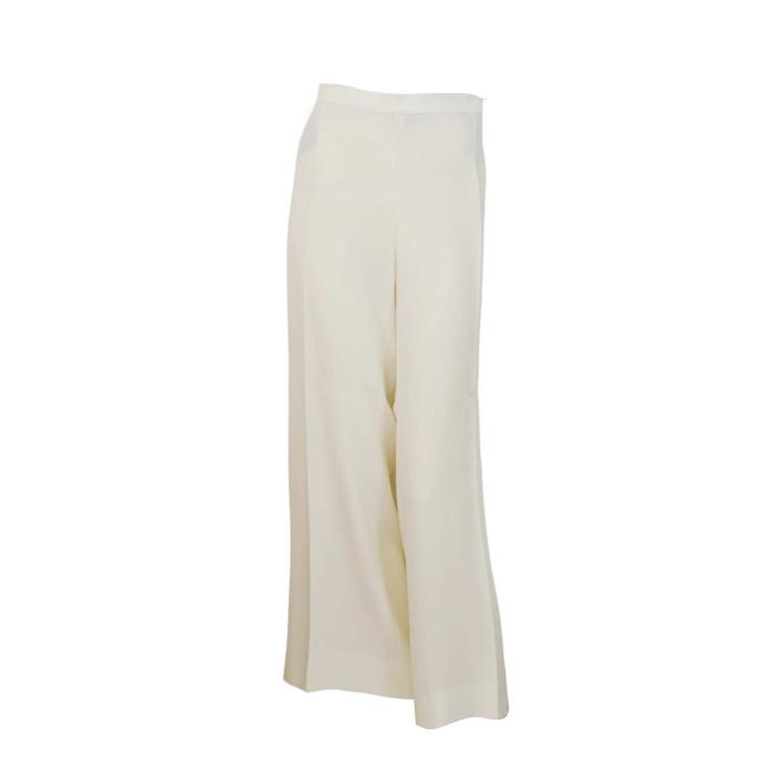 Marina Rinaldi White Wide Leg Dress Summer trousers pants size 25 ( XL )