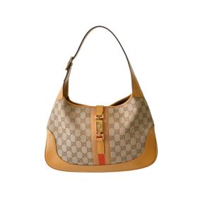 Gucci Jackie 1961 GG Monogram Canvas &amp; Leather Medium Shoulder Bag Top handbag