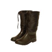 Dolce & Gabbana Men's Brown Rubber Nylon Wellington Boots size 45 Wellies Shoes