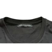 Balenciaga 100% cotton Black Yellow Logo T-shirt Top Men size S