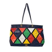 Moschino Multicolor  Harlequin Extra Large Shoulder bag Summer Beach Tote