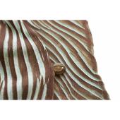 Just Cavalli Blue & Brown Zebra Pattern Fitted Long Sleeve top size 44