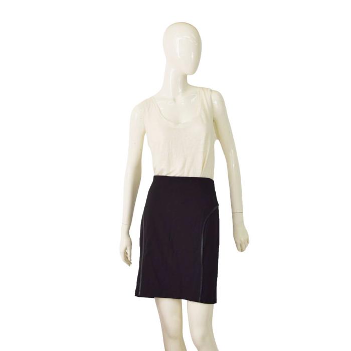 Max Studio Black Stretch Elasticated Mini Length Skirt size M