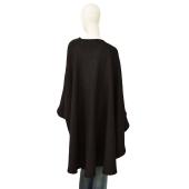 Murek fashion Black One Size Relaxed Cape Cardi Cardigan