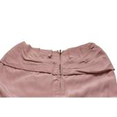 Yves Saint Laurent Dusty Pink 100% Silk Above Knee Length Layered Skirt XS