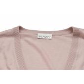 Raey Dusty Pink Long Sleeves v Neckline Merino wool Sweater Blouse Top size S