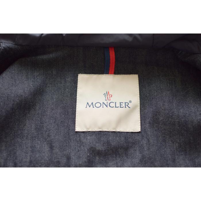 Moncler Unisex "CHRONO" Blue Denim Hooded Windbreaker jacket with multi pockets