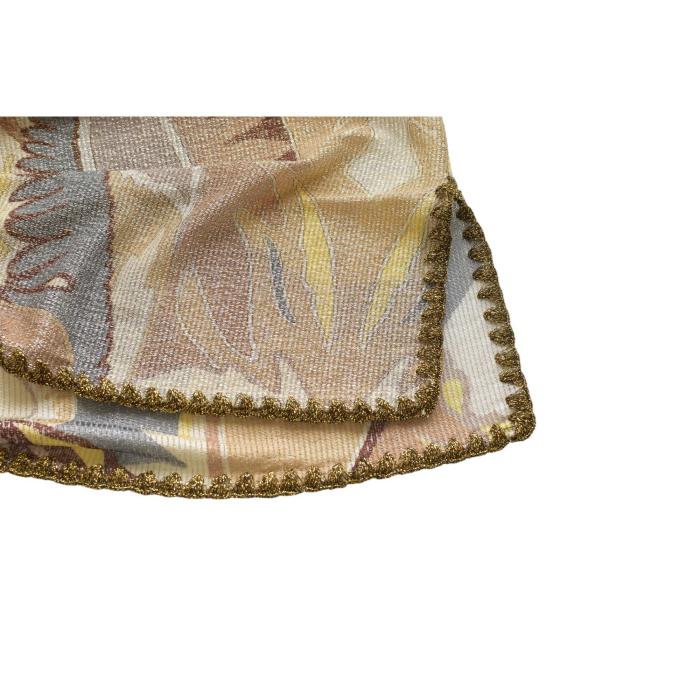 Missoni Multicolored Shiny Earthly hues Semi Sheer Sleeveless Knit Knee Dress