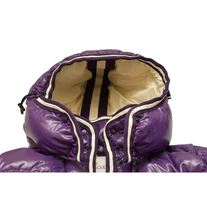 MONCLER Quincy Giubbotto purple puffer lightweight down feather jacket size 2