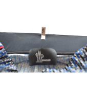 Moncler Grenoble High-rise blue black white printed leggings with zipped pocket