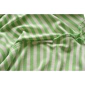 Tory Burch Green Stripes Silk & Cotton Top 3/4 Sleeves Blouse size S