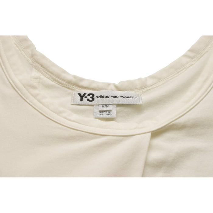 Y-3 Adidas Yohji Yamamoto White Asymmetric Tank Top size M