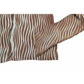 Just Cavalli Blue & Brown Zebra Pattern Fitted Long Sleeve top size 44