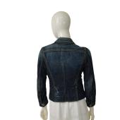 Dsquared2 D2 Blue Denim Fitted Collared Summer One Button Jacket size 42