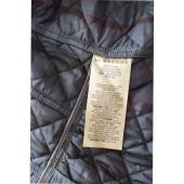 Burberry Gray Quilted Lightweight Double Breasted Trench Jacket size L