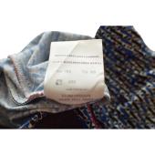 Moncler Grenoble High-rise blue black white printed leggings with zipped pocket
