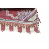 Bella Ballou Multicolor Paisley Woolen Scarf Large Pashmina Wrap Scarf Shawl