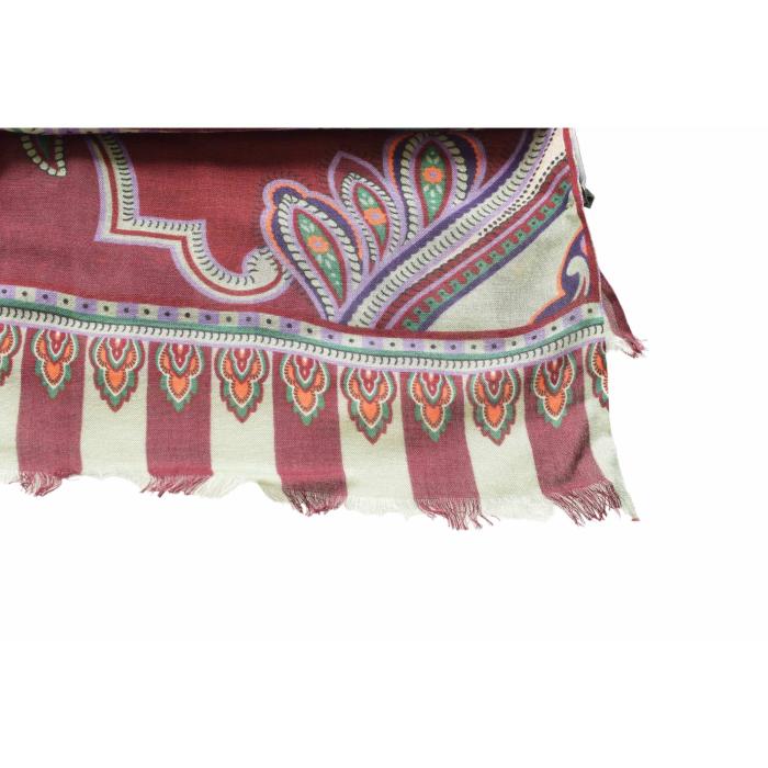 Bella Ballou Multicolor Paisley Woolen Scarf Large Pashmina Wrap Scarf Shawl
