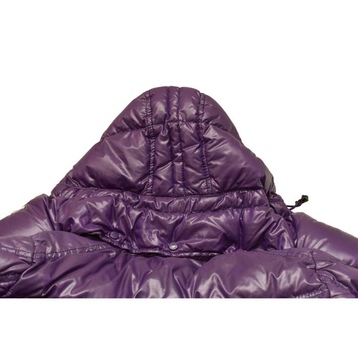 MONCLER Quincy Giubbotto purple puffer lightweight down feather jacket size 2