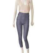 Moncler Grenoble High-rise blue black white printed leggings with zipped pocket