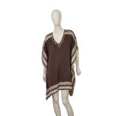 Michael By Michael Kors Earthly Hues Studded Caftan Mini Length dress size S / M