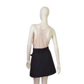 Burberry Black Polyester Belted A-Line Mini Length Skirt size UK 8, US 6