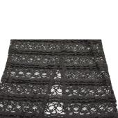 Alice + Olivia Black Elastic Sheer Lace Long Skirt Half Lined size 2 