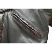 Jean Paul Gaultier JPG Jeans Black Distressed Leather Crop Biker Jacket size 44