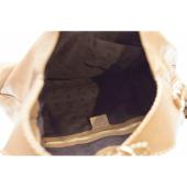 GUCCI New Jackie Brown Leather Tassels Large Hobo Shoulder Bag Handbag