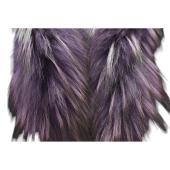 Versace Classic V2 Purple Fur Open Front Jacket w. Pockets size 42