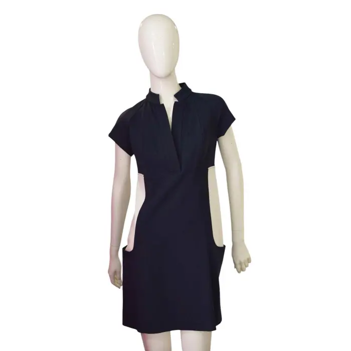 DVF Diane Von Furstenberg Holland Blue Short Sleeve Mini Dress size 6 -  Swap Shop
