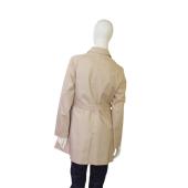 Michael Michael Kors Beige Double Breasted Belted Trench Jacket Coat Size M