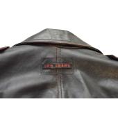 Jean Paul Gaultier JPG Jeans Black Distressed Leather Crop Biker Jacket size 44