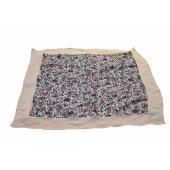Lauren Ralph Lauren Floral 100% Silk Square Scarf Foulard
