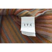 FERRE Striped Earthly Hues w. Metallic Shine Sleeveless Knit mini Dress size XS
