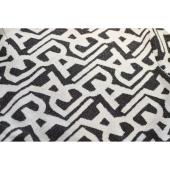 Alessandro Dell'Acqua Black & White Shiny Knit Belted Long Cardi Cardigan size S