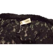 Comme des Garcons Black Sheer Floral Elastic Lace Leggings Trousers Pants S