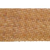 Kotur Woven Rattan Natural Beige Turquoise Kiss Lock Clutch Bag Handbag