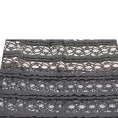 Alice + Olivia Black Elastic Sheer Lace Long Skirt Half Lined size 2 