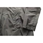 Aspesi Black Nylon Lightweight Water Repellent Trench Raincoat Jacket size S