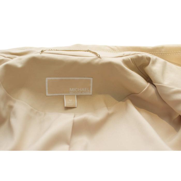 Michael Michael Kors Beige Double Breasted Belted Trench Jacket Coat Size M
