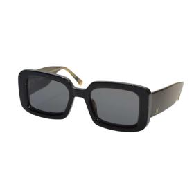 Oscar &amp; Frank Las Palmas Black Square Handmade Designer Sunglasses