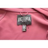 Victoria Sport Fuchsia Zipper Front Hooded Cardigan Cardi Jacket size L