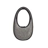 Coperni Oval Shaped Top Handle Crystal-Embellished Mini Swipe Bag Handbag