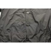 Aspesi Black Nylon Lightweight Water Repellent Trench Raincoat Jacket size S