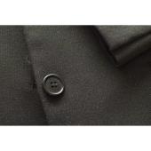 Zadig & Voltaire Vany Strass Black Shiny Fitted Two Button Jacket Blazer size S