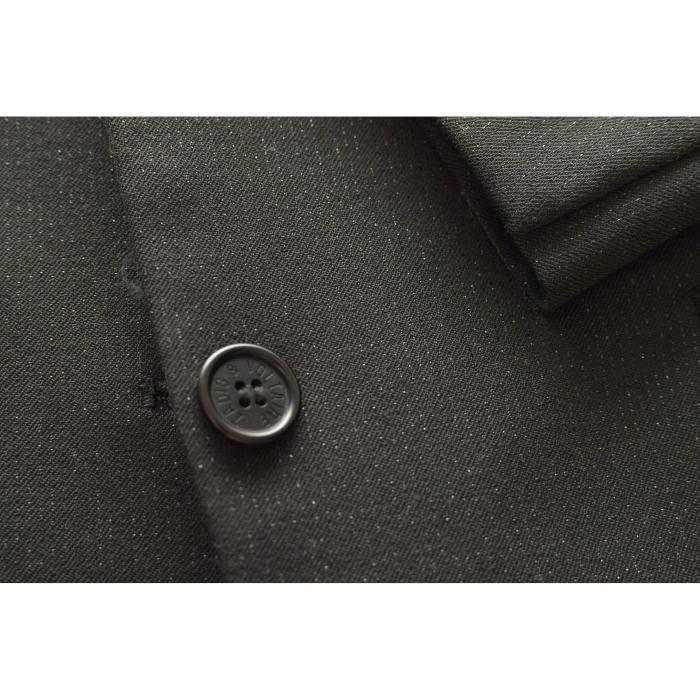 Zadig & Voltaire Vany Strass Black Shiny Fitted Two Button Jacket Blazer size S